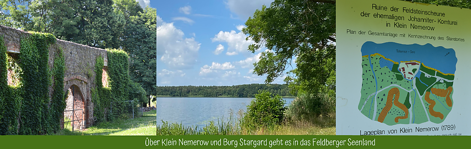 Unterwegs auf dem Tollensesee Radweg