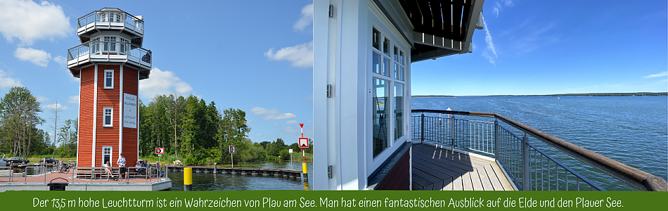 Der Plauer Leuchtturm - Radtour